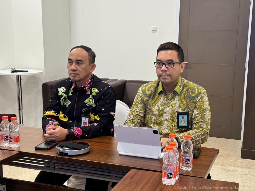 Persiapan Serah Terima PPPK 2024, Kanwil Lampung Ikuti Rapat Daring Bersama Kepala Biro SDM Kemenkum