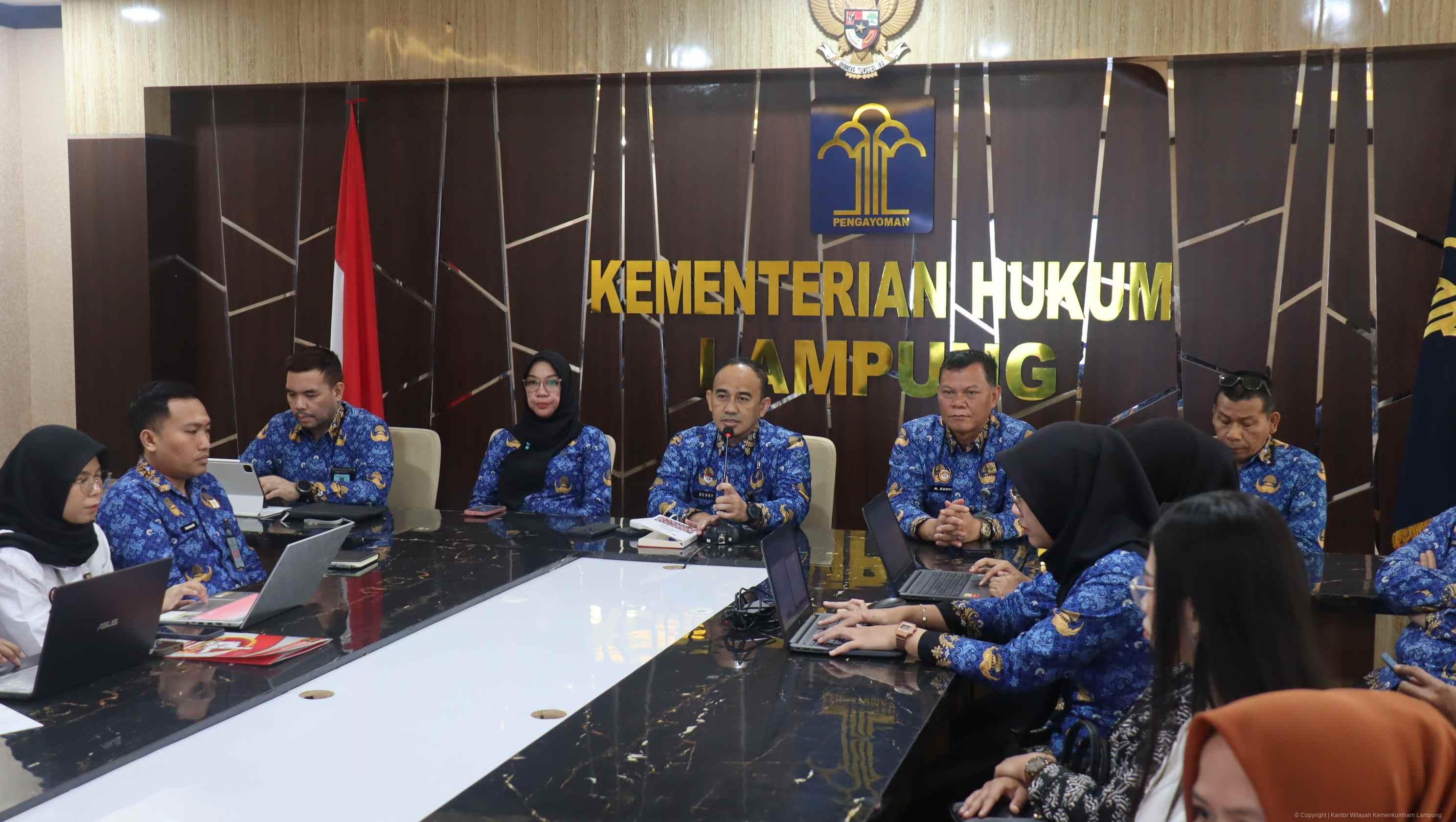 Kanwil Kemenkum Lampung Gelar Rapat Persiapan Kegiatan Parletak Tahun 2025 Kanwil Kemenkum Lampung Gelar Rapat Persiapan Kegiatan Parletak Tahun 2025