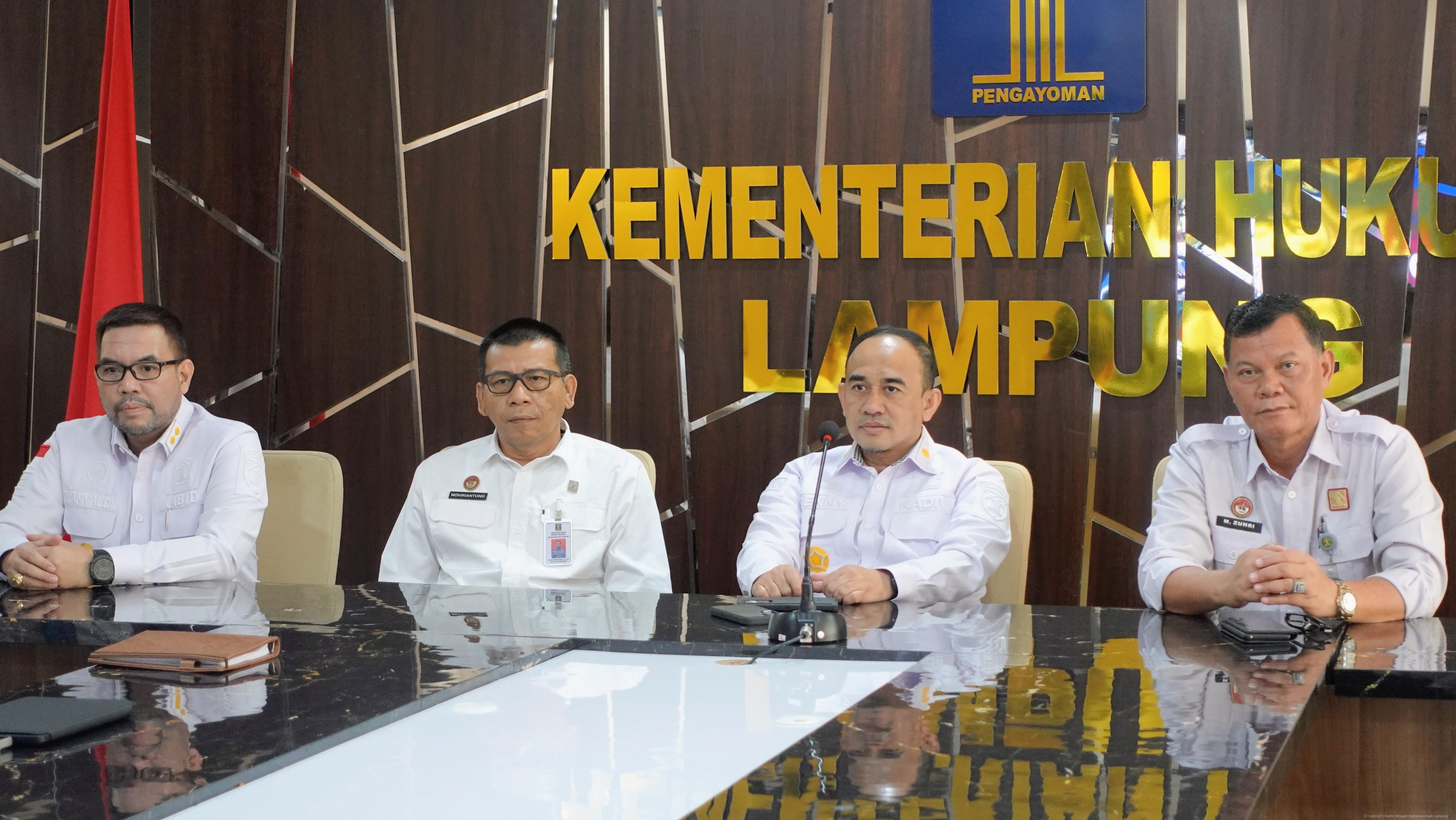 Kanwil Kemenkum Lampung Ikuti Interactive Talkshow Penguatan Integritas ASN dalam Pelayanan Publik