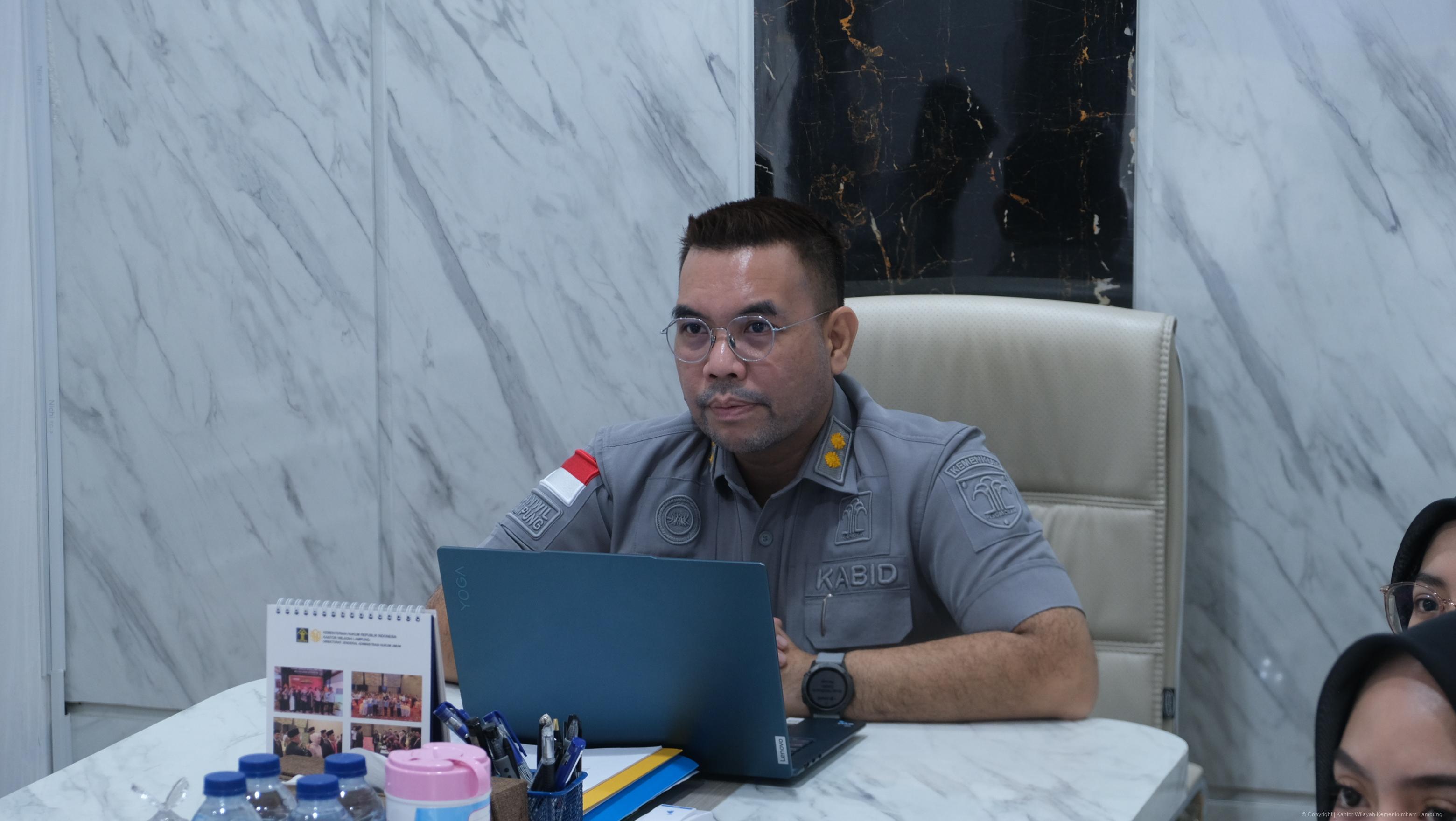 Kanwil Kemenkum Lampung Duduki Peringkat Pertama Hasil Pengukuran Maturitas Kekayaan Intelektual di Wilayah Tahun 2025