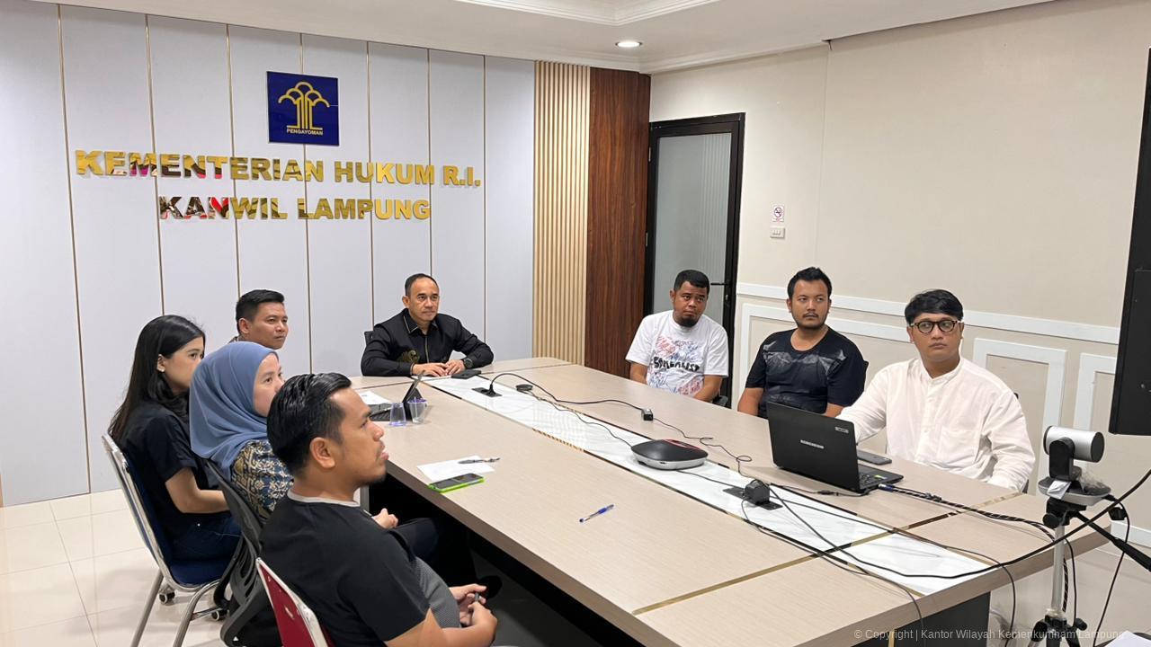 Kanwil Kemenkum Lampung Hadiri Diskusi Intensif OJK – Ditjen AHU – BPK Terkait Pengelolaan Data Jaminan Fidusia