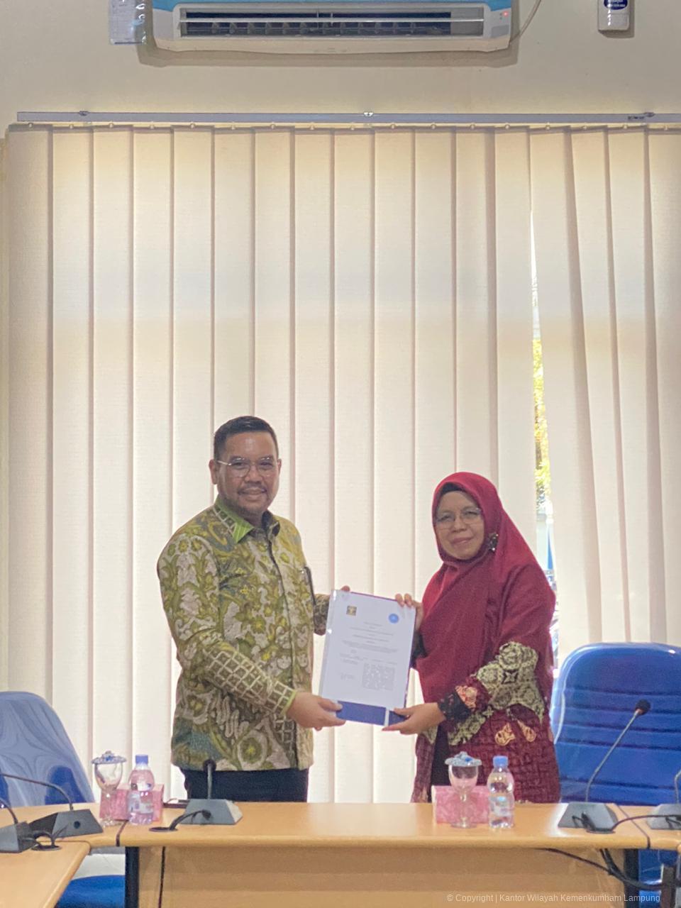 Perluas Jejaring Akademik, Kanwil Kemenkum Lampung Laksanakan Koordinasi Sentra Kekayaan Intelektual di Kabupaten Pringsewu