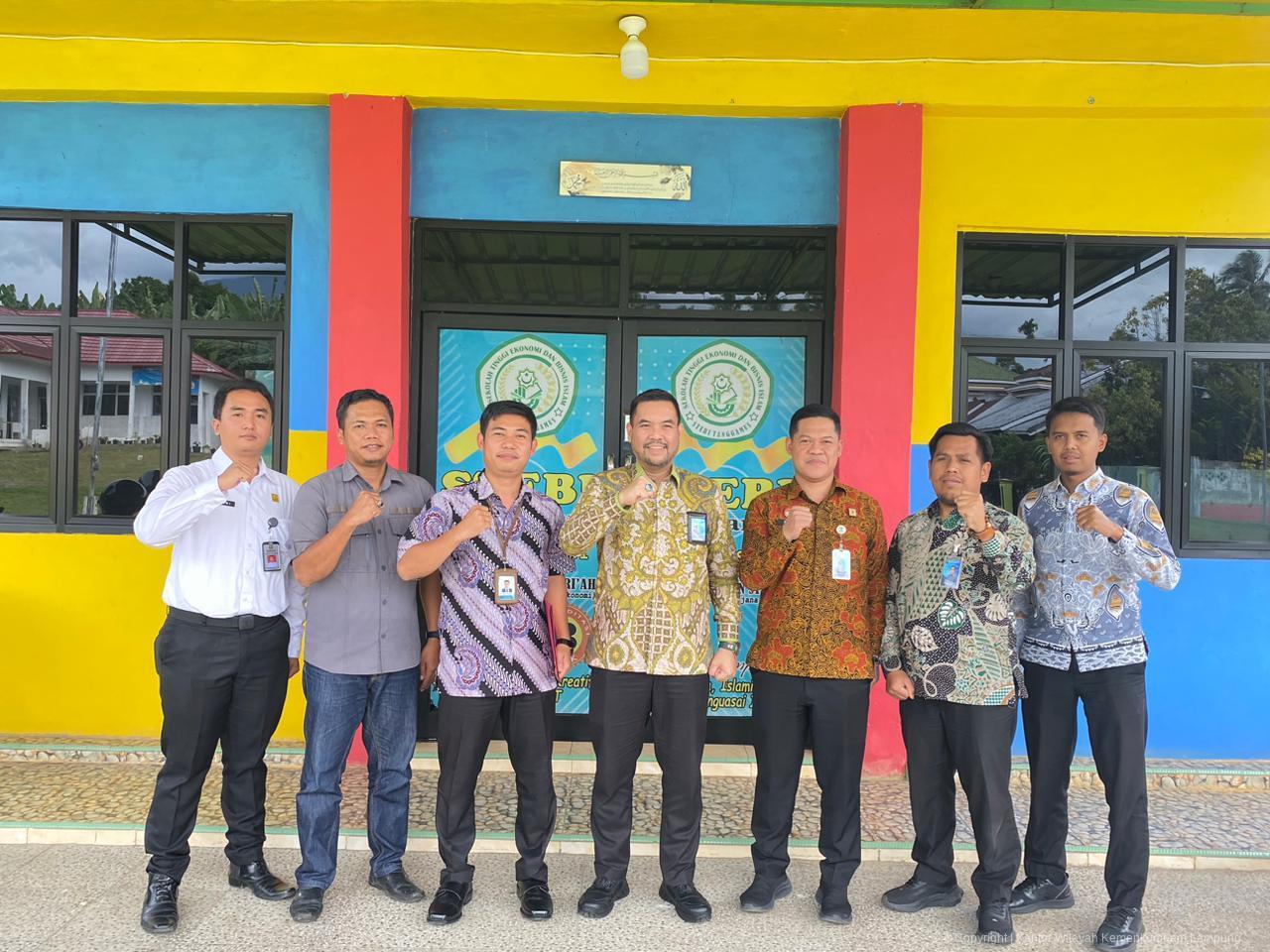 Kanwil Kemenkum Lampung Lakukan Koordinasi Pembentukan Sentra Kekayaan Intelektual di Perguruan Tinggi Kabupaten Tanggamus