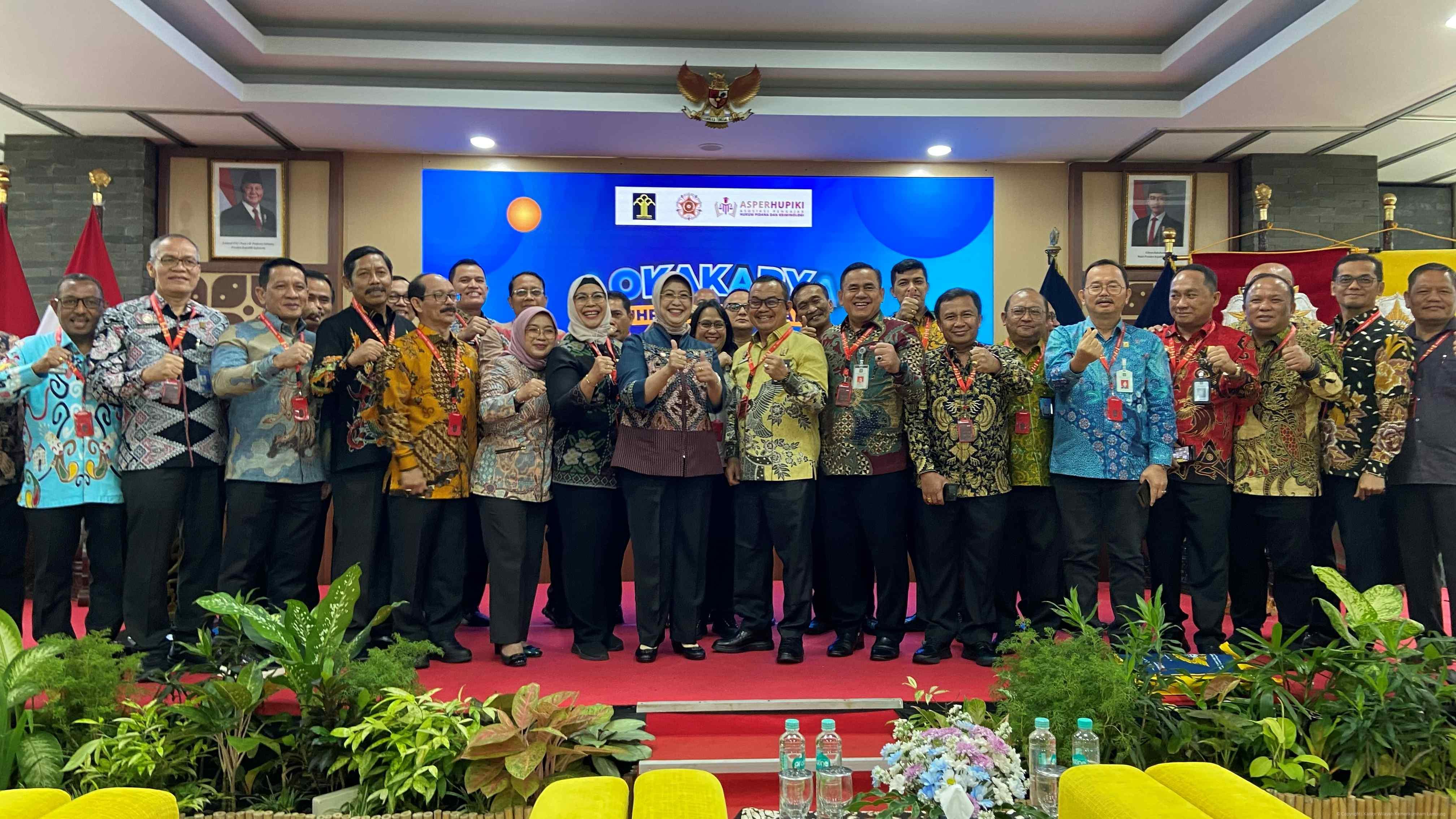 Perkuat Pemahaman Hukum Pidana Nasional, Kanwil Kemenkum Lampung Hadiri Lokakarya KUHP dan KUHAP Baru di Yogyakarta