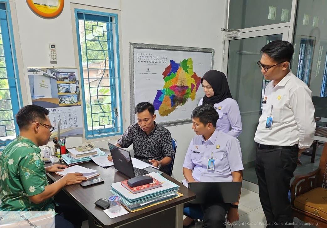 Perkuat Pelayanan Kenotariatan, Tim AHU Kanwil Kemenkum Lampung Kunjungi Lampung  Utara dan Tanggamus