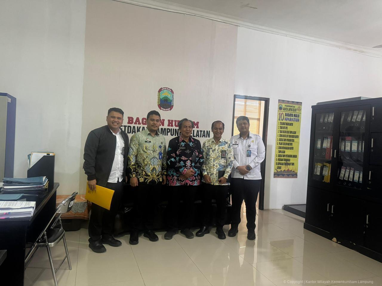 Kanwil Kemenkum Lampung Laksanakan Sosialisasi SPAK dan SPKP di Bagian Hukum Setda Kabupaten Lampung Selatan