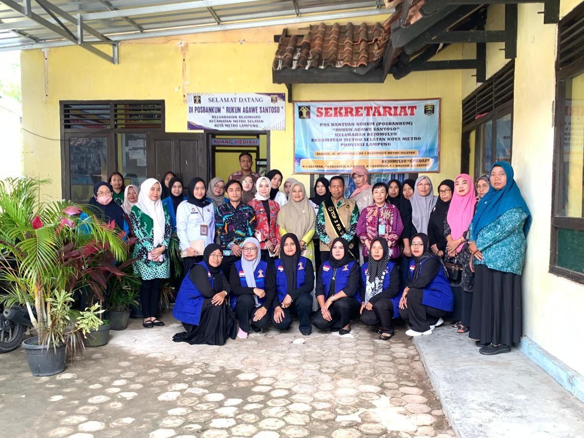 Perkuat Akses Keadilan Masyarakat, Kanwil Kemenkum Lampung Lakukan Pembinaan Posbankum di Kota Metro