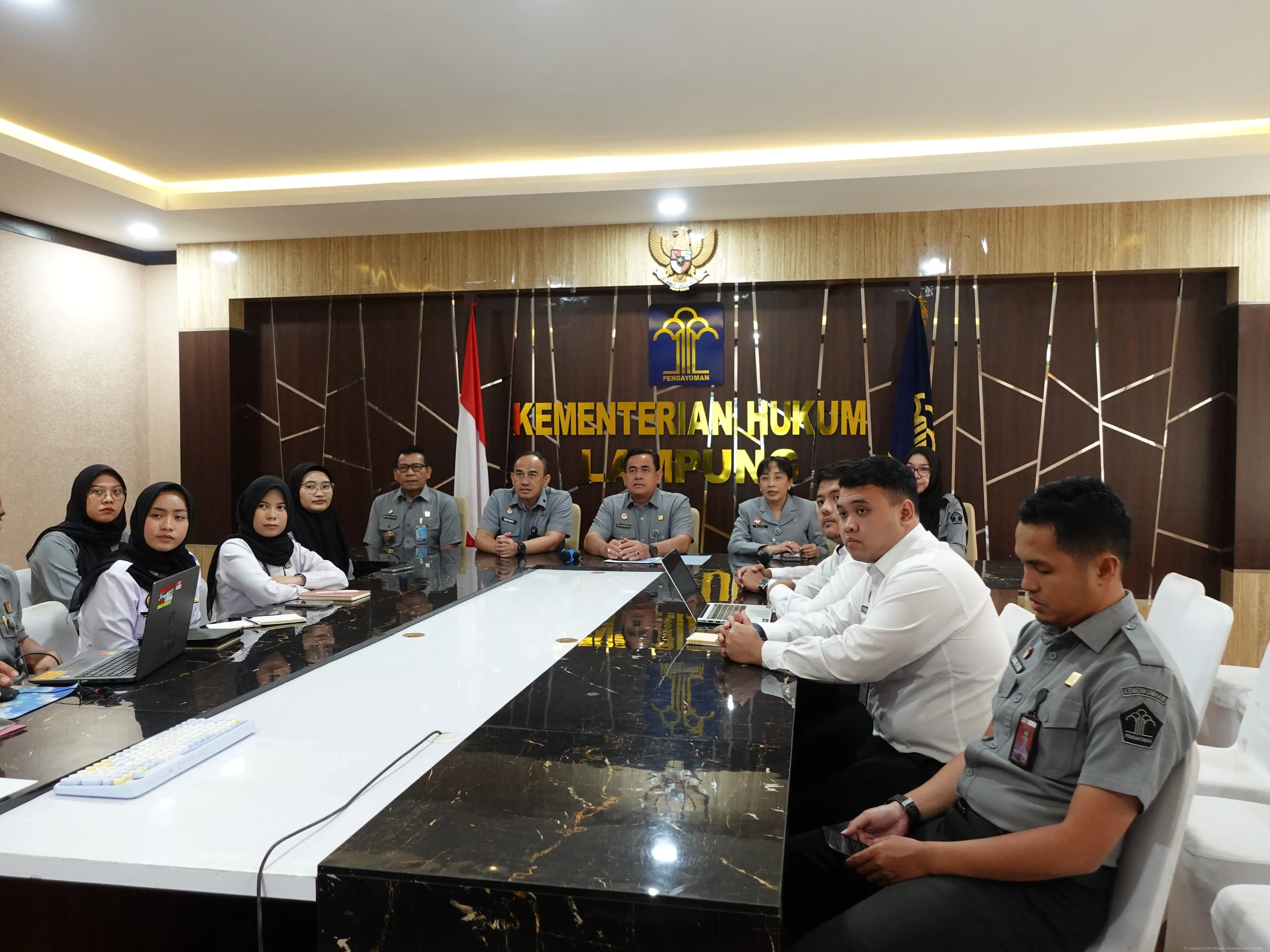 Kanwil Kemenkum Lampung Ikuti Diseminasi Pedoman Survei SPAK-SPKP dan SKM Tahun 2026 Secara Daring