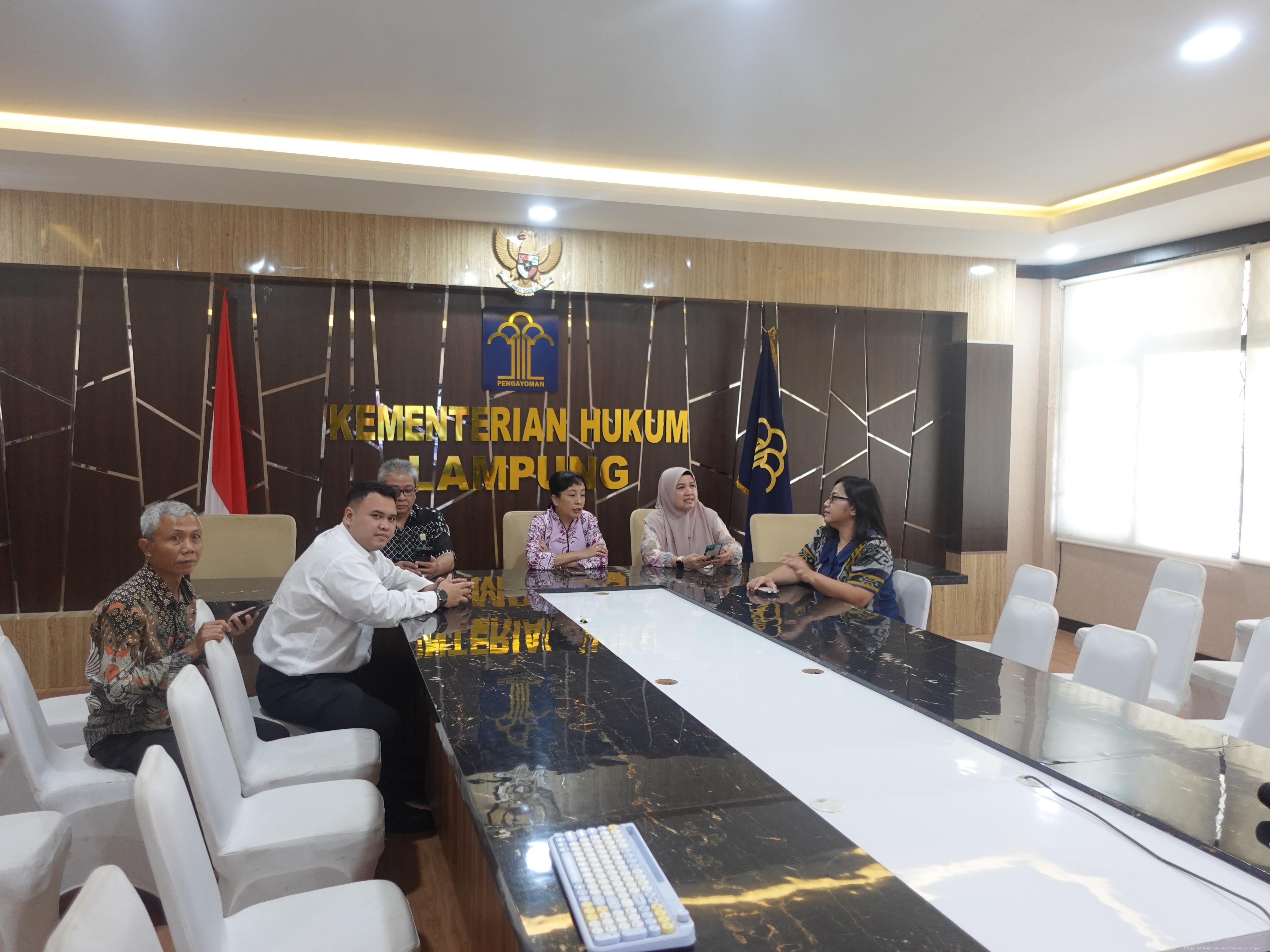Optimalkan Program Bantuan Hukum, Kanwil Kemenkum Lampung Bahas Persiapan Kegiatan Non Litigasi PBH 2026