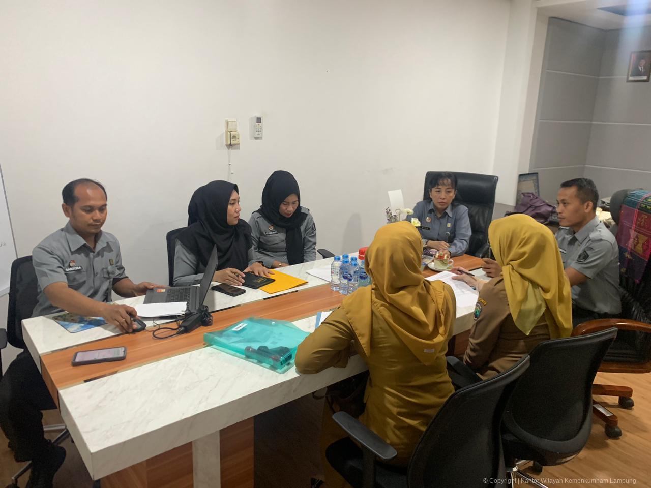 Kanwil Kemenkum Lampung Fasilitasi  Konsultasi Perencanaan Program Penyusunan Rancangan Peraturan Kepala Daerah Kab. Lampung Selatan